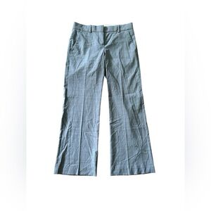 Theory Gray Plaid Wool Dress Pants Size 2 Career Office Professional Business